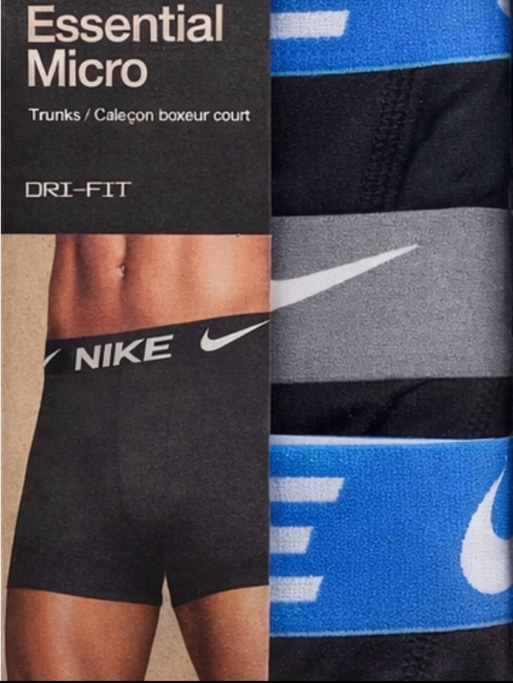 Nike Men's Boxer Briefs – Multicolored Waistband NWT (In Box)  in Box Size Large